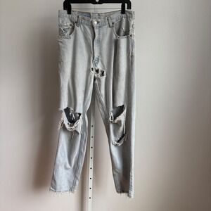 Levi's 560 jeans men's size 34‎ light wash destroyed tapered leg vintage grunge